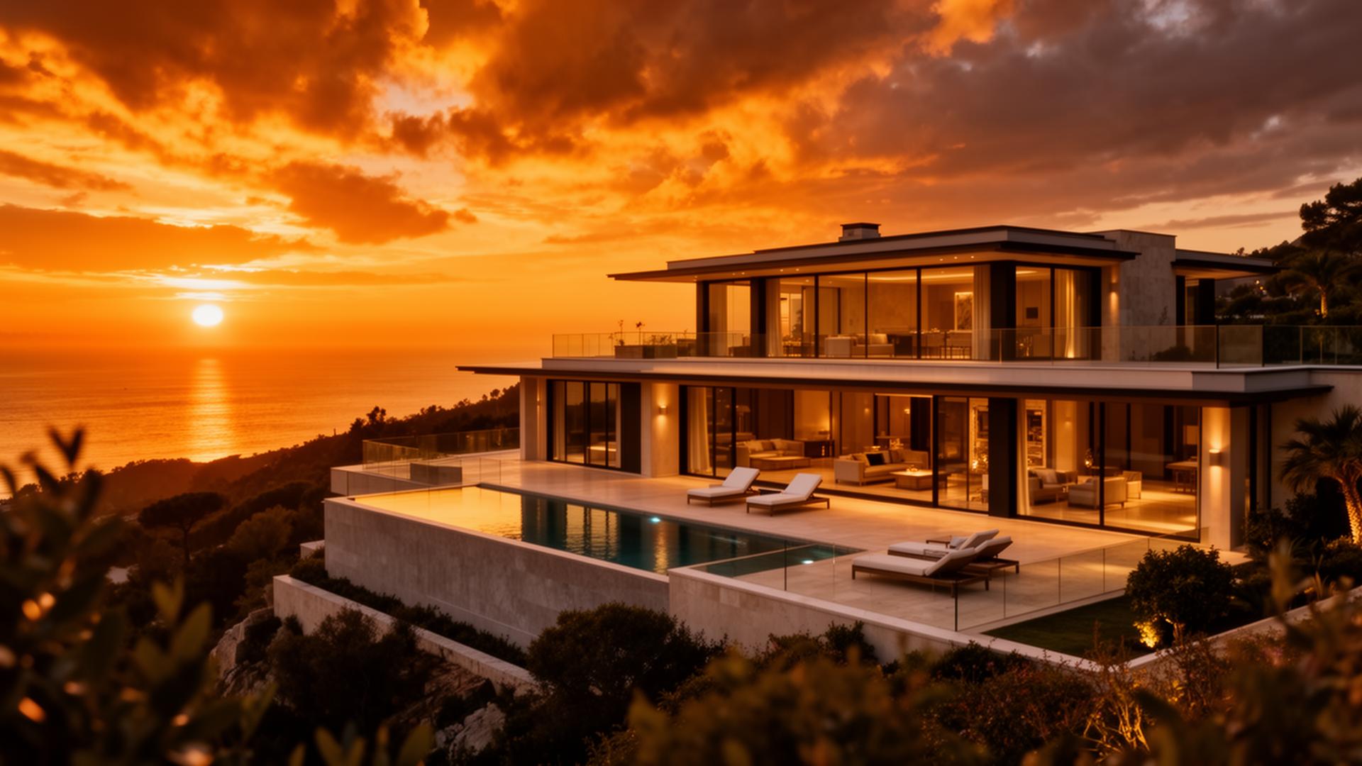 Luxury sunset villa